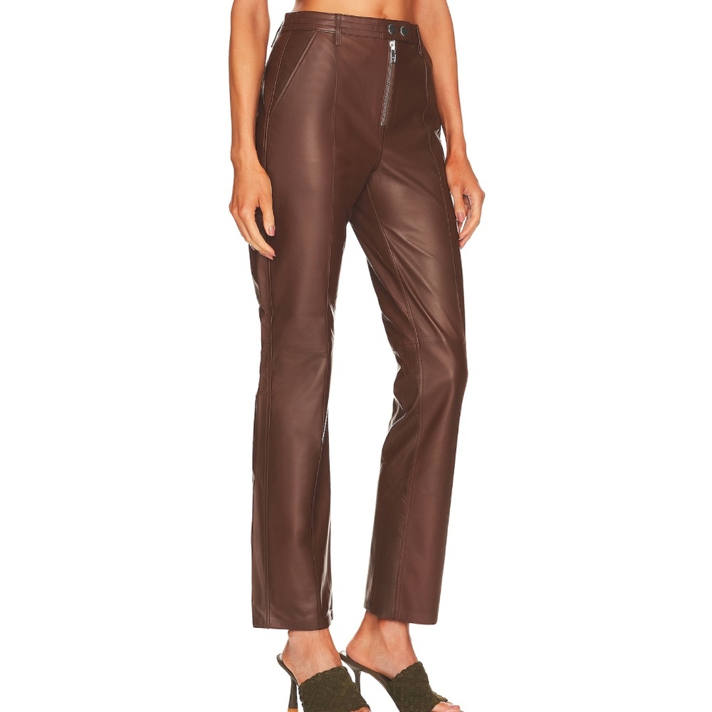 NWT Revolve Lovers + Friends Kendra 100% Lamb's Leather Pants Small